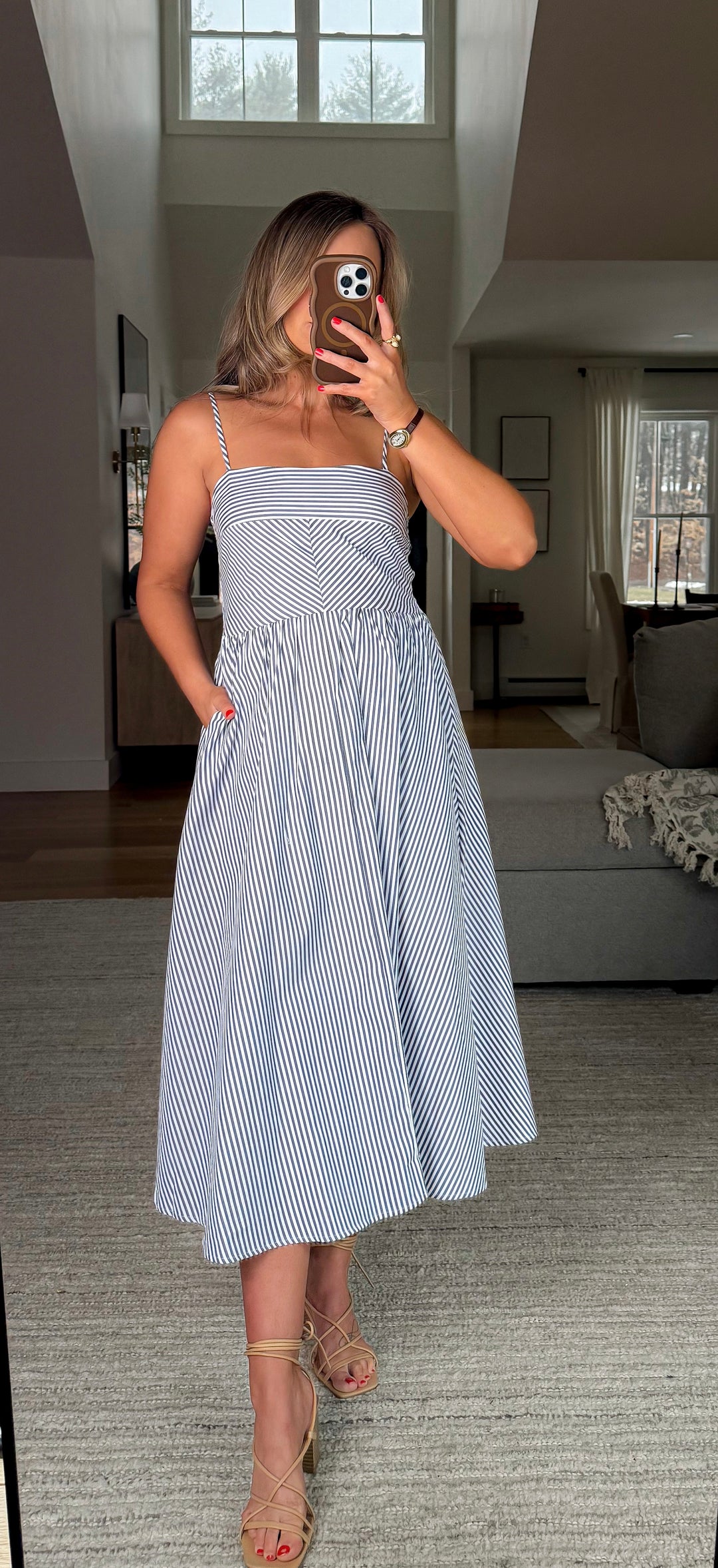 New England Summer Midi Dress