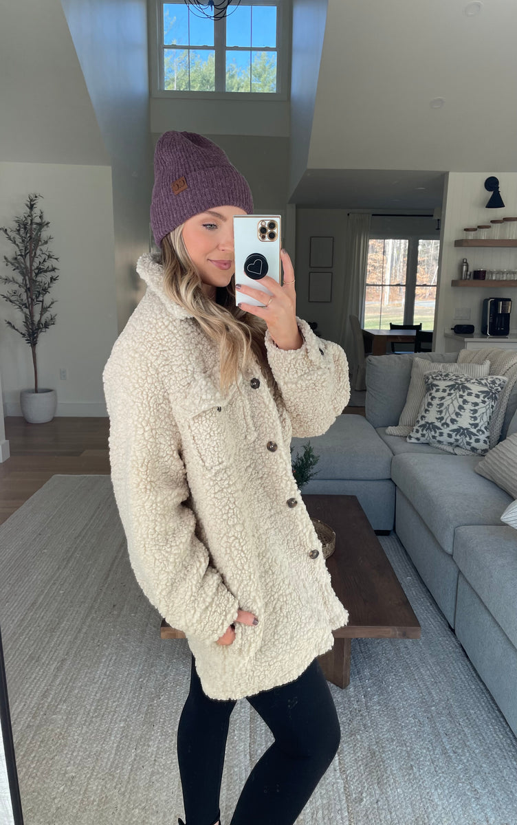 Coat Cuddle Cuddle Up Teddy Coat – Mabel & Lou Boutique