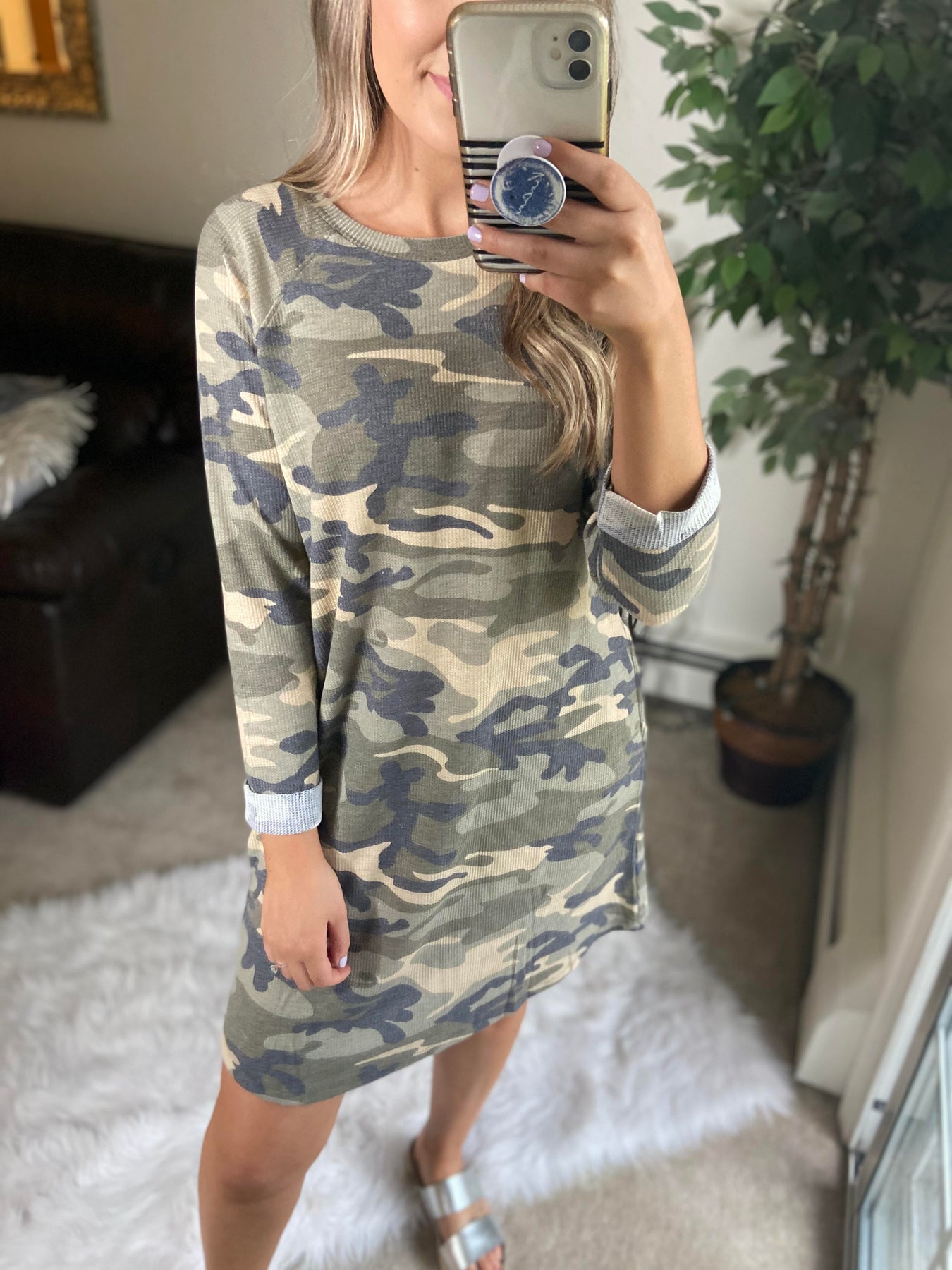 camo knit dress Girls Camo Dress